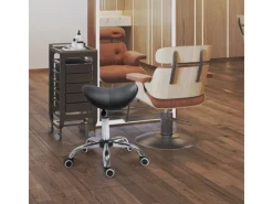 Online HOMCOM Drehstuhl Rollhocker Höhenverstellbar