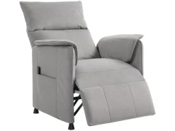 HOMCOM Elektrischer Relaxsessel Polyester Schaumstoff 83L x 80B x 104H cm Grau
