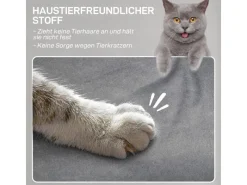 HOMCOM Elektrischer Relaxsessel Polyester Schaumstoff 83L x 80B x 104H cm Grau