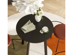 Best HOMCOM Esstisch für 4 Personen MDF Stahl Schwarz 72L x 72B x 75H cm