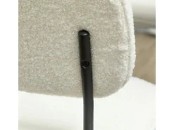 HOMCOM Esszimmerstühle Polyester Stahl 49L x 47B x 85H cm Weiß