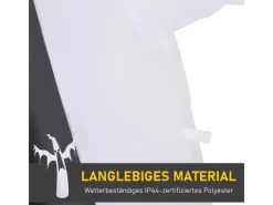 HOMCOM Halloween Aufblasbares Gespenst mit LEDs 130 x 30 x 180 cm