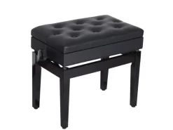 Discount HOMCOM Klavierhocker mit Stauraum Höhenverstellbar 54,5 x 33 x 48-58 cm