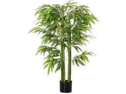 HOMCOM Künstliche Pflanze Seidentuch Kunststoff 17L x 17B x 140H cm