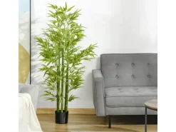 HOMCOM Künstlicher Bambus Kunstmoos 150 cm