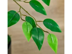 HOMCOM Künstlicher Ficusbaum Kunststoff Zement 15L x 15B x 135H cm