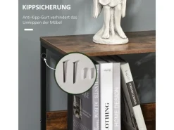 Best HOMCOM Kommode mit 3 Schubladen Aufbewahrungsschrank Kommodenschrank Schwarz