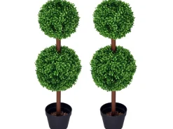 Sale HOMCOM Kunstpflanze Kunststoff Zement 18L x 18B x 90H cm