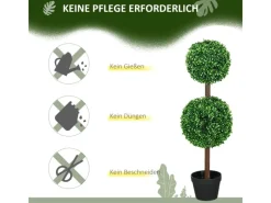 Sale HOMCOM Kunstpflanze Kunststoff Zement 18L x 18B x 90H cm