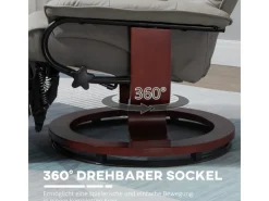 HOMCOM Relaxsessel Kunstleder Schaumstoff L78 x B87 x H100 cm