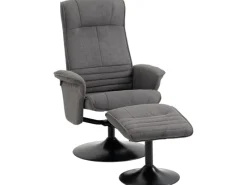Hot HOMCOM Relaxsessel mit Hocker Drehbar bis 150 kg Belastbar