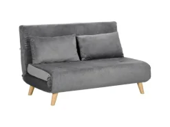 HOMCOM Schlafsessel mit Bettfunktion Kissen und Verstellbarer Rückenlehne