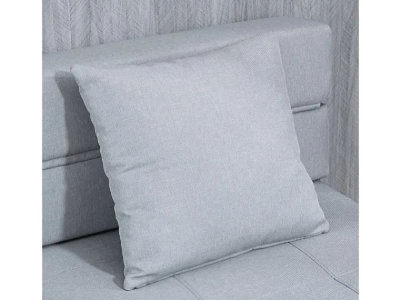 Clearance HOMCOM Schlafsessel Polybaumwolle Schaumstoff Hellgrau 70L x 70B x 61H cm