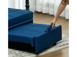 Outlet HOMCOM Schlafsessel Polyester Schaumstoff 65,5L x 104B x 81H cm Blau