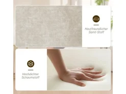 Sale HOMCOM Sessel Wohnzimmer Loungesessel mit Stahlbeine Samtoptik für Schlafzimmer Beige