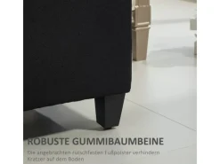 HOMCOM Sitzbank Polsterbank mit Stauraum Truhenbank 100 x 40 x 44 cm