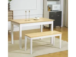 HOMCOM Sitzbank 2-Sitzer bis 220 kg Belastbar 102 x 36 x 45 cm