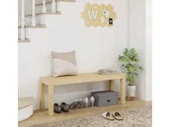 HOMCOM Sitzbank 2-Sitzer Kiefernholz 120 x 33 x 45 cm