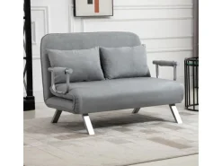 HOMCOM 2-Sitzer Schlafsofa mit Armlehne 111 x 80 x 78cm