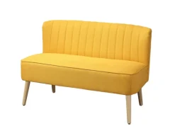 HOMCOM 2-Sitzer Stoffsofa Holz Schaumstoff 117 x 56,5 x 77 cm