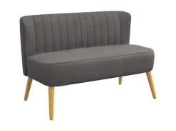 HOMCOM 2-Sitzer Stoffsofa Holz 117 x 56,5 x 77cm