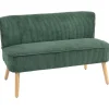 Hot HOMCOM Sofa 2 Sitzer Modern Couch für Wohnzimmer 117 x 56 x 77 cm