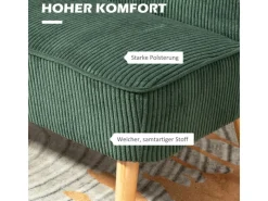 Hot HOMCOM Sofa 2 Sitzer Modern Couch für Wohnzimmer 117 x 56 x 77 cm