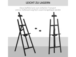 Sale HOMCOM Staffelei Klappbar 90° Einstellbar Halterung