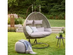 Home Deluxe Hängesessel Twin Polyrattan
