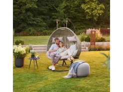 Home Deluxe Hängesessel Twin Polyrattan