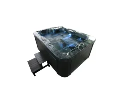 Online Home Deluxe Whirlpool Black Marble für 3 Personen 210 x 160 x 85 cm
