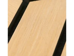 Homestyle4u Akustikpaneele Natur 30 x 26 cm 5 Stück Hexagon Wandpaneele Holz Nature