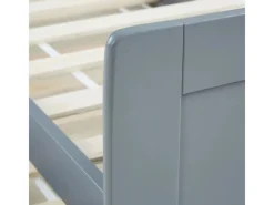 New Homestyle4u Ausziehbett 90 x 200 cm Grau 2506