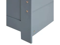 New Homestyle4u Ausziehbett 90 x 200 cm Grau 2506