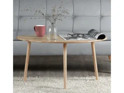 Discount Homestyle4u Beistelltisch Natur Couchtisch Holztisch Nierentisch Kiefer Nature