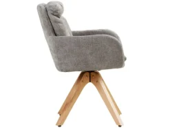 Hot Homestyle4u 2er Set Polsterstühle Drehbar in Grau 2851