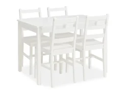 Sale Homestyle4u Essgruppe aus Kiefernholz mit 4 Stühlen in 3061 Weiß