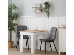 Sale Homestyle4u Esszimmerstuhl 4er Set in Anthrazit Samt 2328