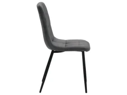 Sale Homestyle4u Esszimmerstuhl 4er Set in Anthrazit Samt 2328