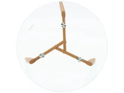 Homestyle4u Glastische Beistelltisch Couchtisch Glas Rund 2 er Set 1822