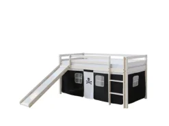Homestyle4u Hochbett 90x200 mit Rutsche Pirat 1542