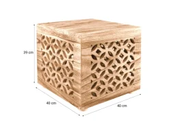 Outlet Homestyle4u Hocker Holzhocker Beistelltisch Holz 1773