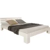 Clearance Homestyle4u Holzbett 180 x 200 cm mit Lattenrost in Weiß 1836