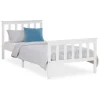 Clearance Homestyle4u Holzbett 90 x 200 cm Weiß 1416