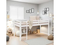 Online Homestyle4u Kinderbett 90x200 mit Lattenrost in 2252 Weiß
