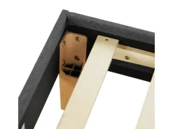 Outlet Homestyle4u Polsterbett mit Matratze 90x200 Grau