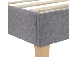 Homestyle4u Polsterbett mit Lattenrost 120x200 cm in Grau 1983