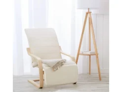 Outlet Homestyle4u Relaxsessel mit Fußstütze in Beige 2406