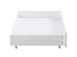 Homestyle4u Schublade Bettkasten mit Rollen in Weiß 2595