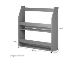 Homestyle4u Wandregal Hängeregal Küchenregal Bücherregal Regal Holz